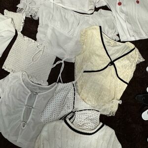 Assorted White and Cream Tops